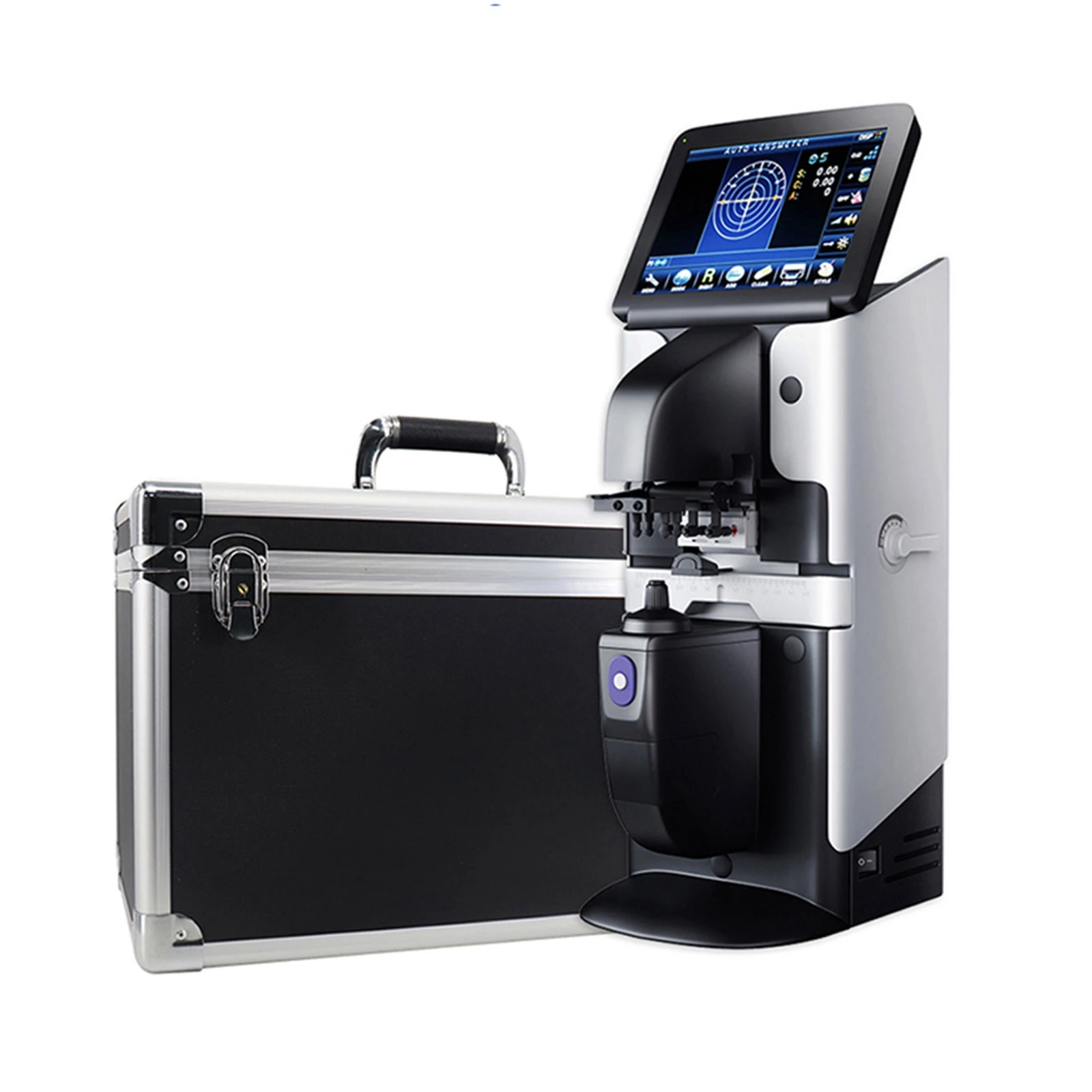 Top Quality Advanced JD-2600A Lensometer 7'' Lcd Touch Screen Digital Automatic Focimeter Auto Lensmeter with PD UV Printer