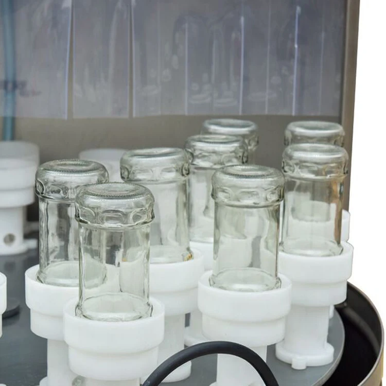 شبه التلقائي البلاستيك الزجاج زجاجة عصير النبيذ غسالة رش المياه #2