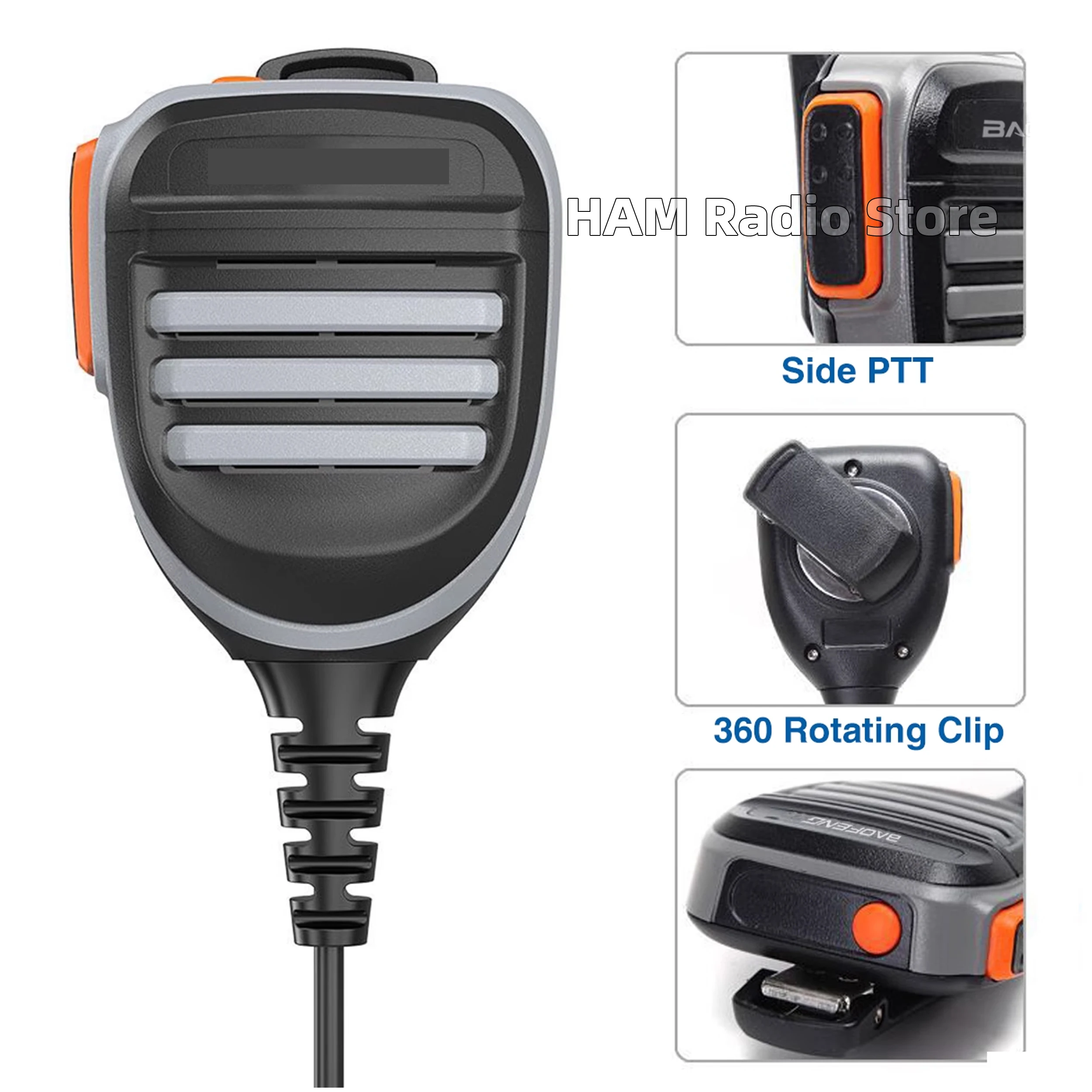 Mikrofon ręczny, mikrofon na ramię, głośnik do radia Hytera HYT P50 AP510 AP515 AP585 BP560 BP510 BP515 BP565 Walkie Talkie