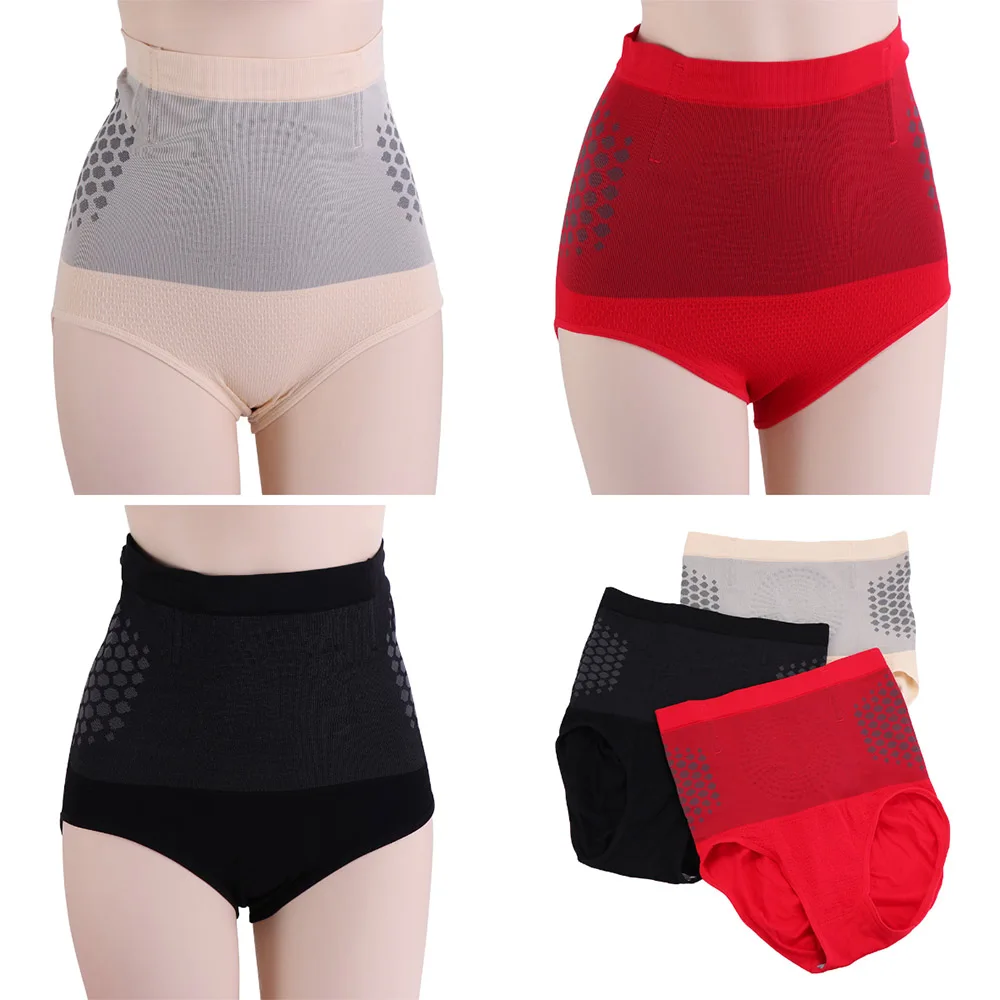 Flat Belly High Waist Postpartum Shaping Panties Lift Buttock Slimming Bodyshape Briefs Shapewear Plus Size