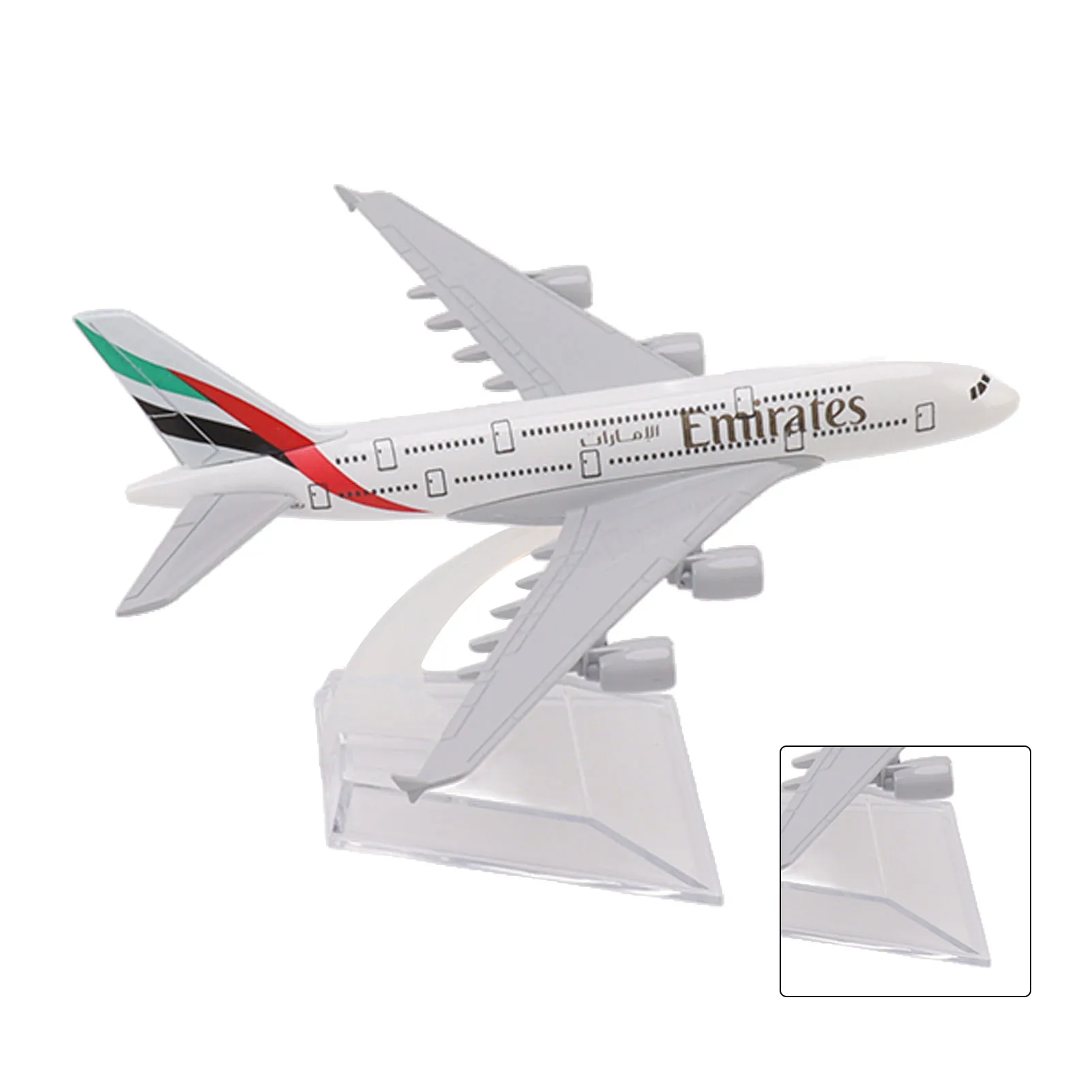 ZK20 380 Airplane Model Alloy Diecast Ornament Plane Model Toy for Children Collection Table Top