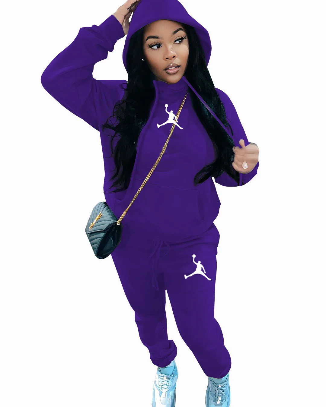 أزياء رائجة البيع الرجال رياضية في الهواء الطلق الرجال اليومية الراحة مقنعين ملابس رياضية واحدة و Sweatpant رجل بدلة رياضية الركض بسيطة