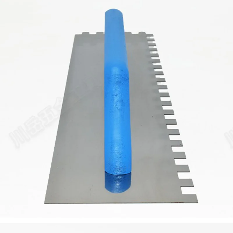 Imagem -03 - Praça Trowel com Cabo de Madeira Reboco Tiling Raspar a Polpa Puxar Slot Raspador de Gesso 48cm 1496 Aço Inoxidável