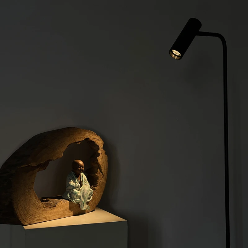 Modern design luxury floor lamp with anti-glare focusing function, new bracket aluminum body
