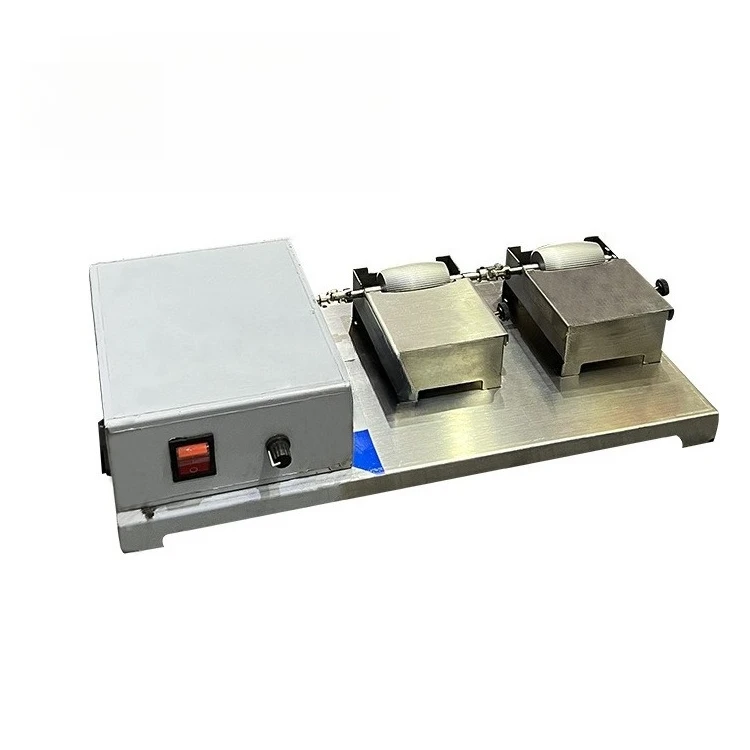 Factory direct sales | Speed regulation stainless steel double wheel oil edge machine, leather goods handheld oil edge box