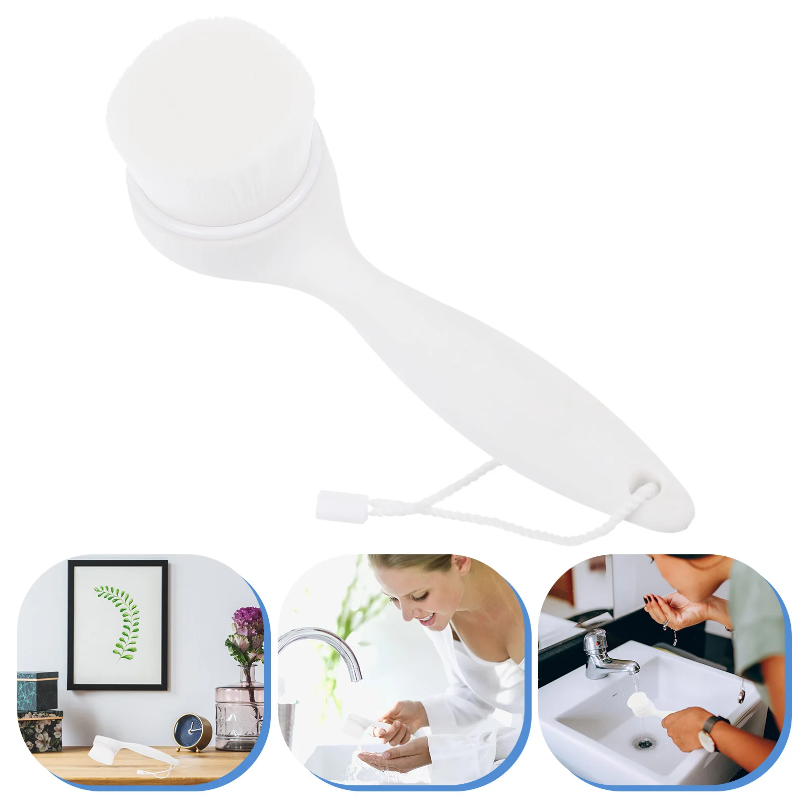 Escova de lavagem facial manual, ferramenta de limpeza facial para limpeza profunda dos poros, esfoliante, cuidados com a pele, prevenção de cravo, macio