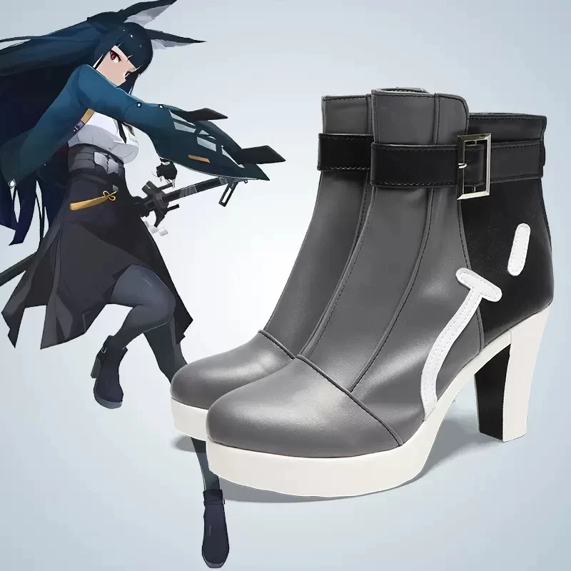 

Anime Shoes Cos Zenless Zone Zero Anime Games Cosplay Hoshimi Miyabi High Boots Shoes Customisable