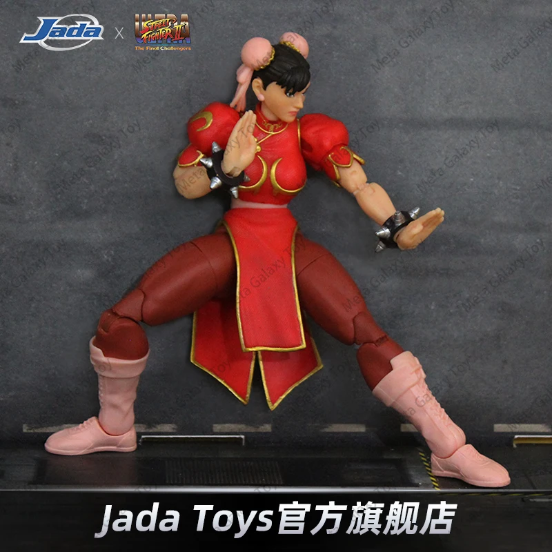 Original jada brinquedos ultra street fighter ii figuras de ação ken ryu chun li 1/12 figuras de ação coleção modelo móvel brinquedos presente