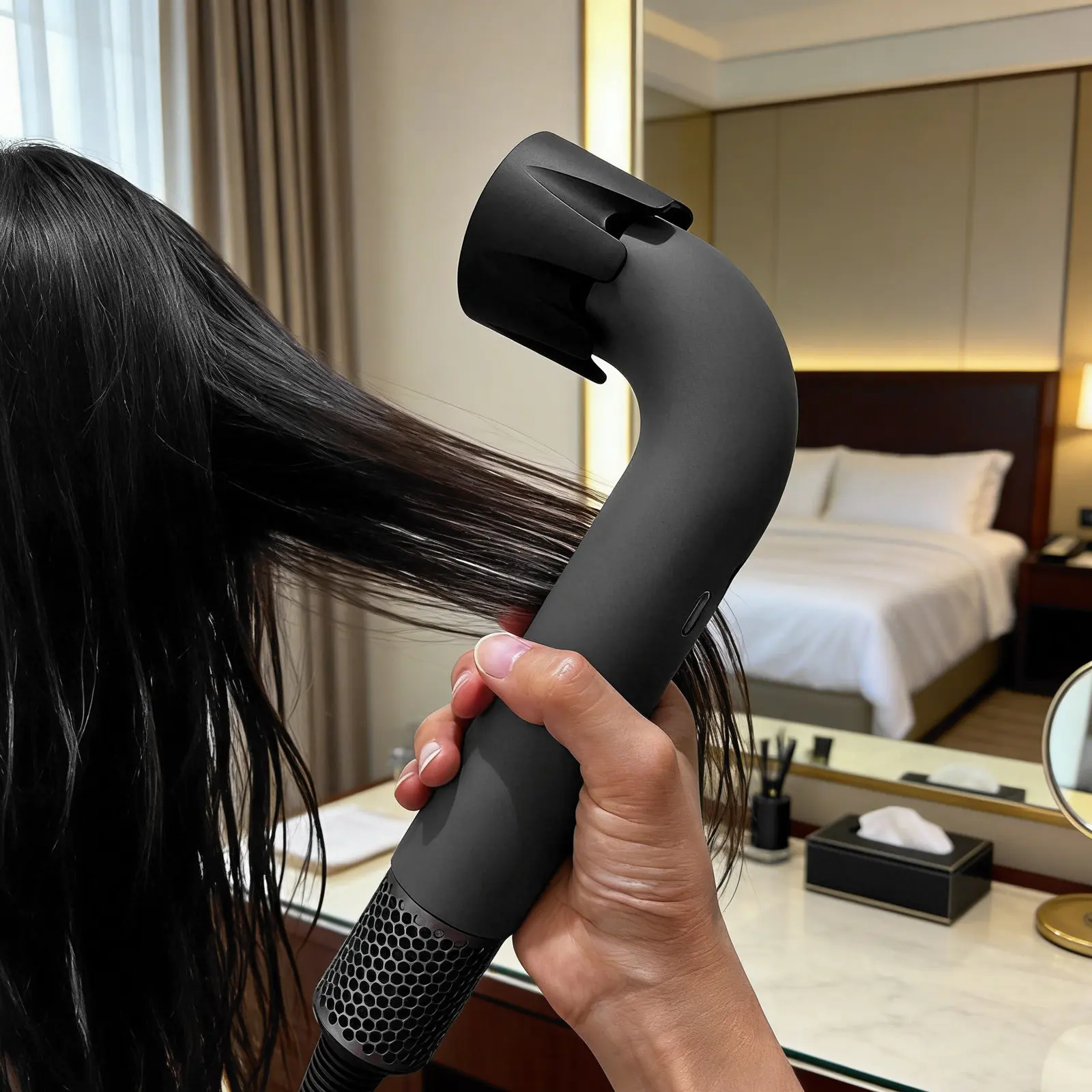 

Silicone Hair Dryer Protective Cover Ultra-Thin High Elasticity Non-Slip Grip Heat Resistant Sleeve for