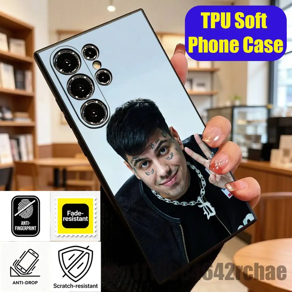 For Samsung S22,S24,S20,S25,S23,S30,S26,Ultra,Plus,Fe,Lite Rapper Singer D-Duki Phone Case Custom Tpu Cover