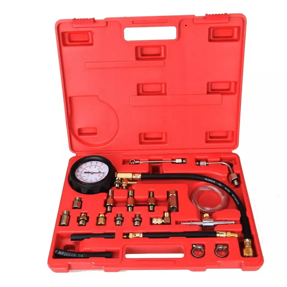 

TU-114 Fuel Pressure Gauge Fuel Injection Pump Tester Auto Diagnostics Car Pressure Test Tool Kit