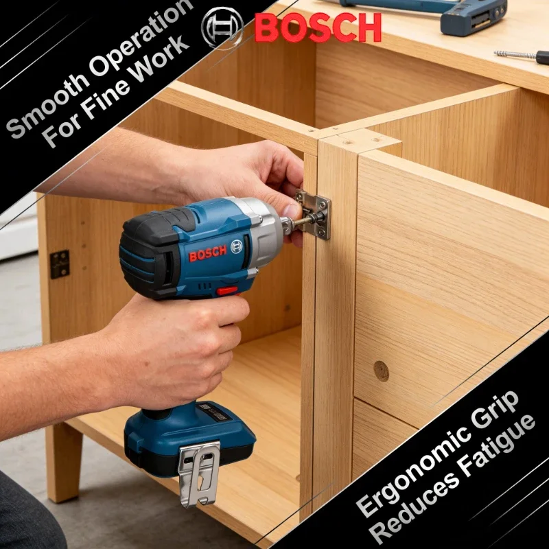 Professional BOSCH GDS 18V-350 Li-ion Impact Wrench Variable Speed Anti-slip Grip Vehicle Wheel Repair Tool