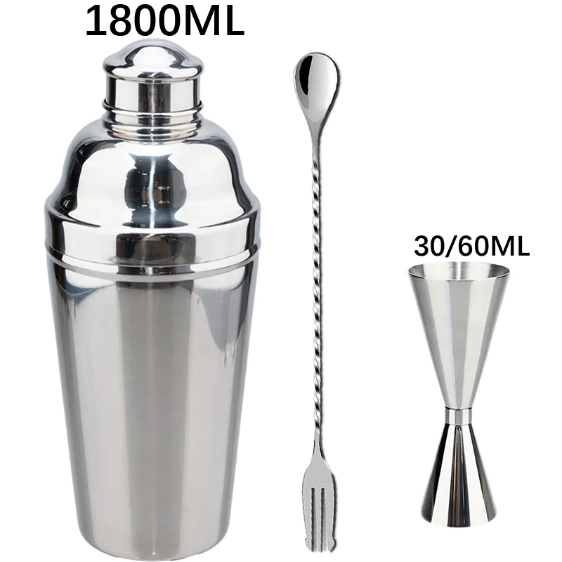 

2025 New Cocktail Shaker Set Stainless Steel Bartender Kit Cocktail Mixer Wine Martini Shaker Party Bar Tools