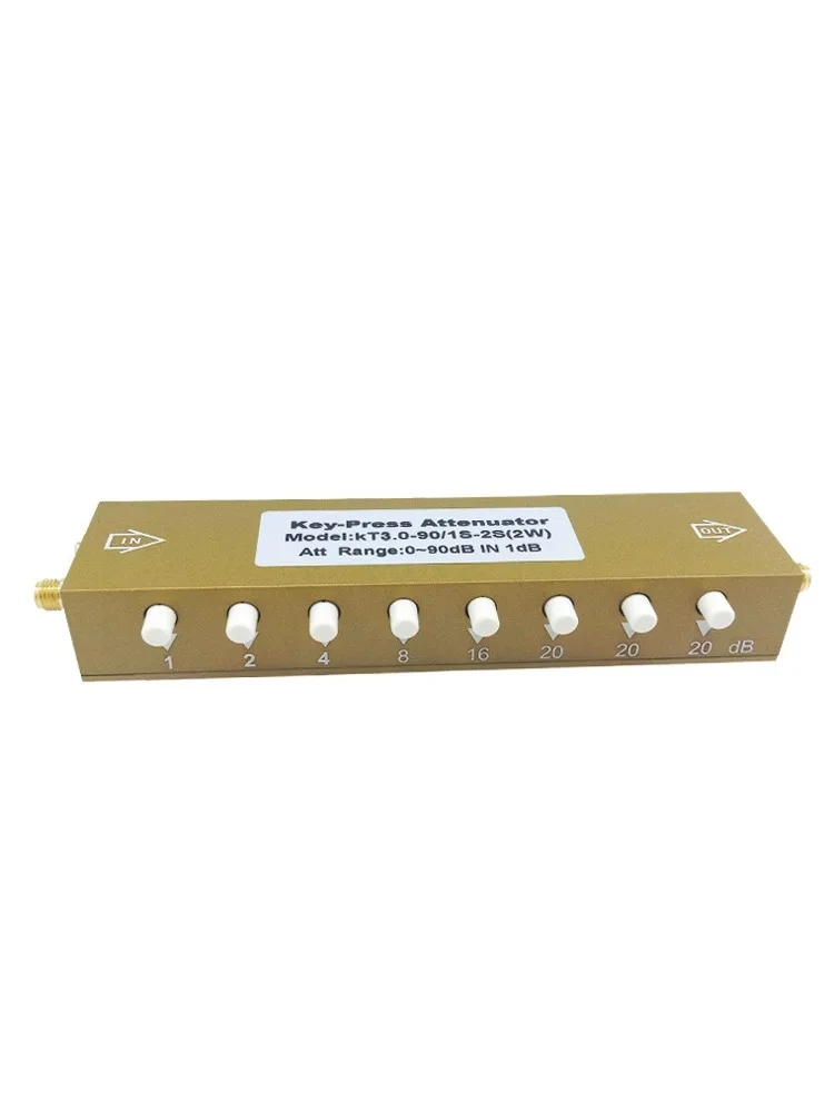 Sma Adjustable Attenuator 0-60dB Stepping 3G/N RF Signal Attenuator/2W Button Adjustable Attenuator