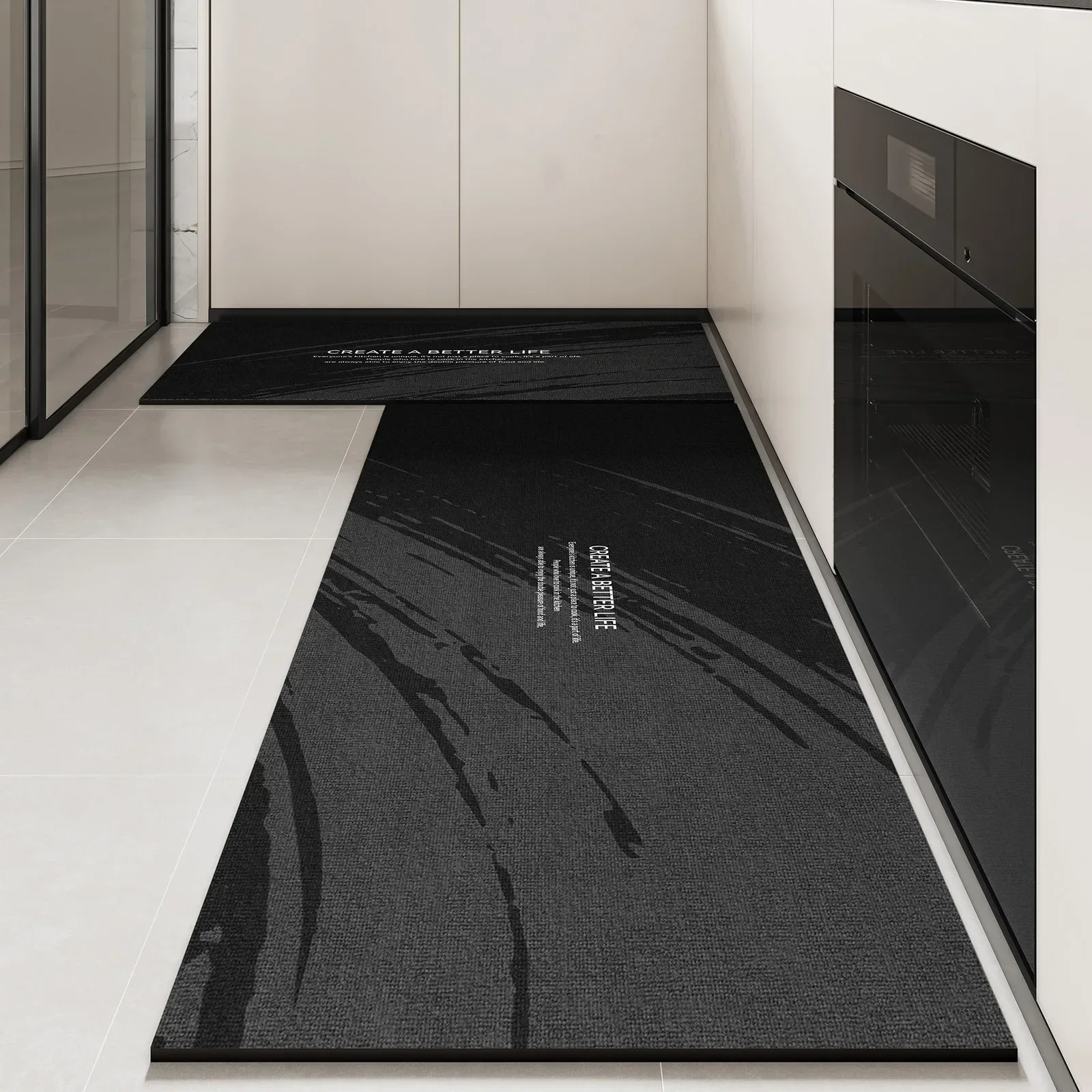 

Kitchen Carpet Long Rug Waterproof Pvc Floor Mat Non-slip Leather Home Decoration Oil-proof Foot Mats Alfombra De Cocina 주방 깔