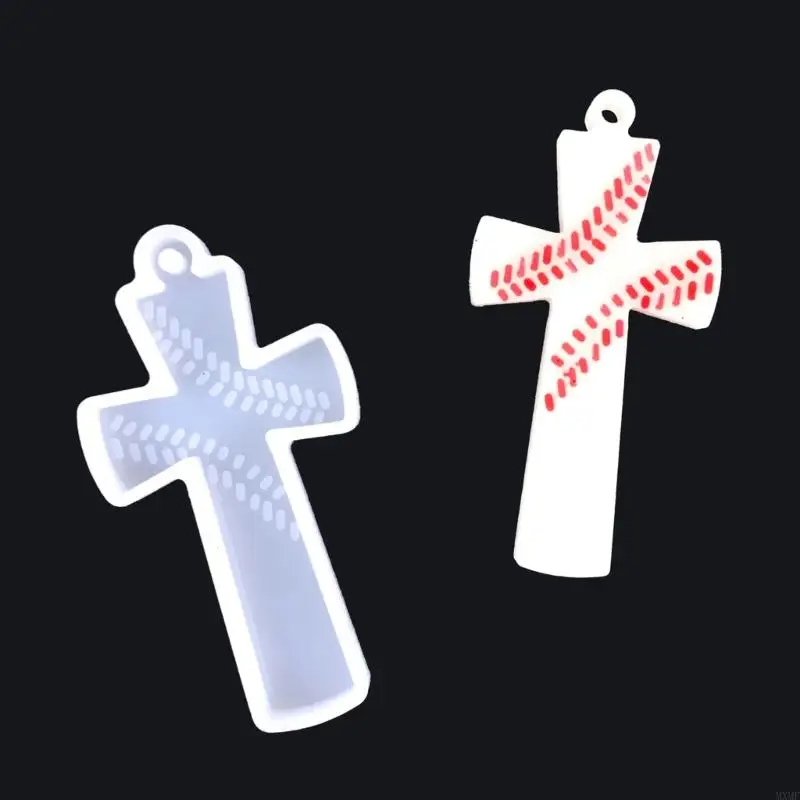 MXMF Silicone Resin Mold DIY Jewelry Casting Mold Crucifix Resin Pendant Mold