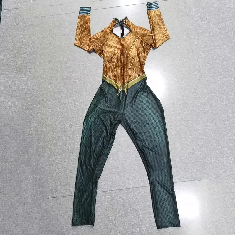 A 2025 Mera costume cosplay donna supereroe Zentai vestito di Halloween adulto bambini bodysaa Nuovo xjr89