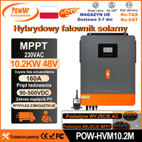 PowMr had 10.2KW Hybrid Solar Inverters Pure Sine Wave duel MPPT 160A 230VAC Output Solar Panel 500VDC for 48V Lifepo4 Battery