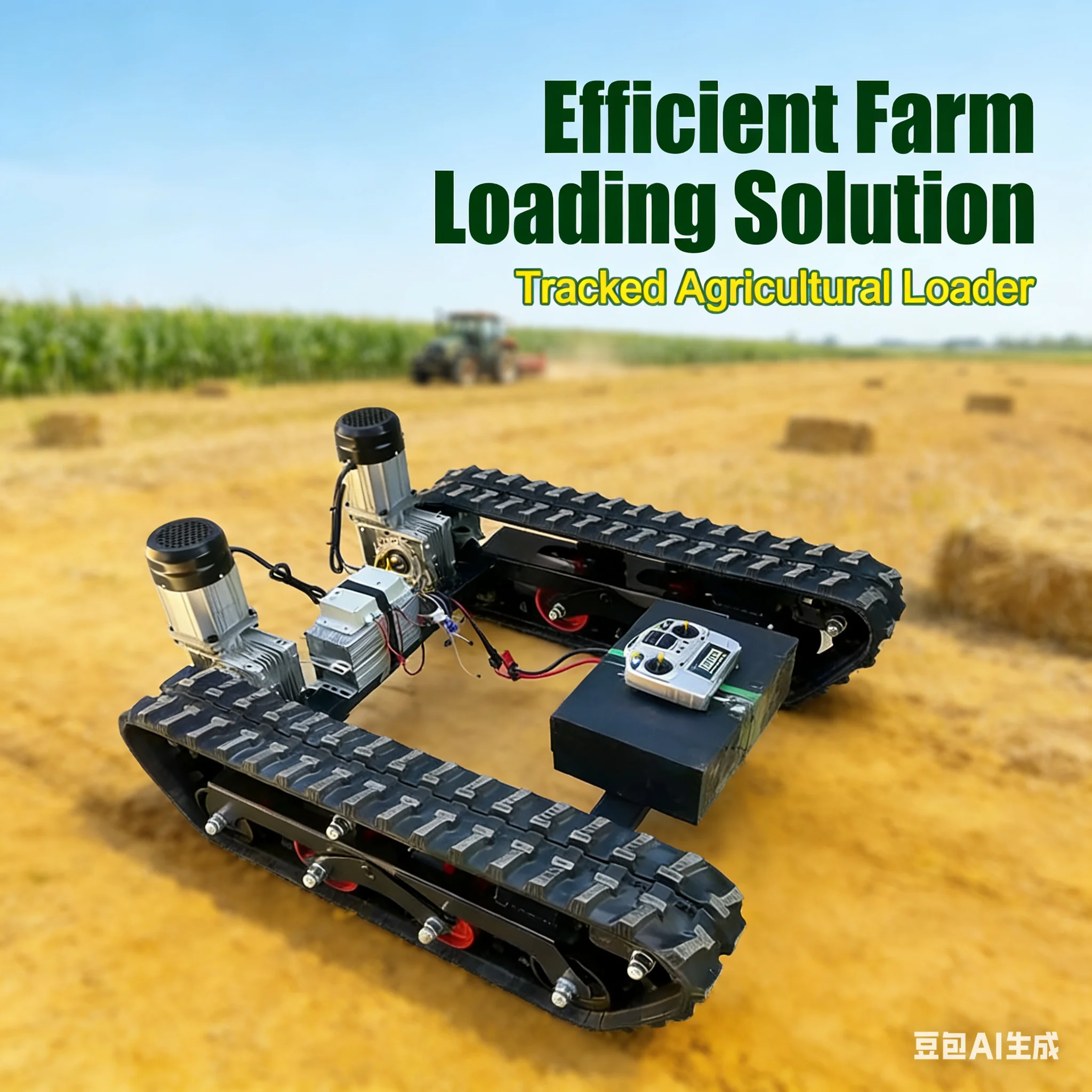 2-wheel drive/4-wheel drive agricultural vehicle chassis assembly, three-wheel four-wheel adapted gearbox accessories