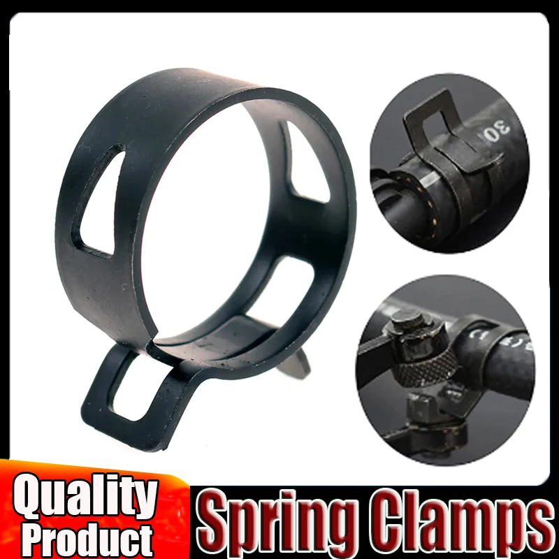 10/20pcs Hose Clamps Fuel Hose Line Water Pipe Clamp Hoops Air Tube Fastener Spring Clips M6-22mm Spring Clamp