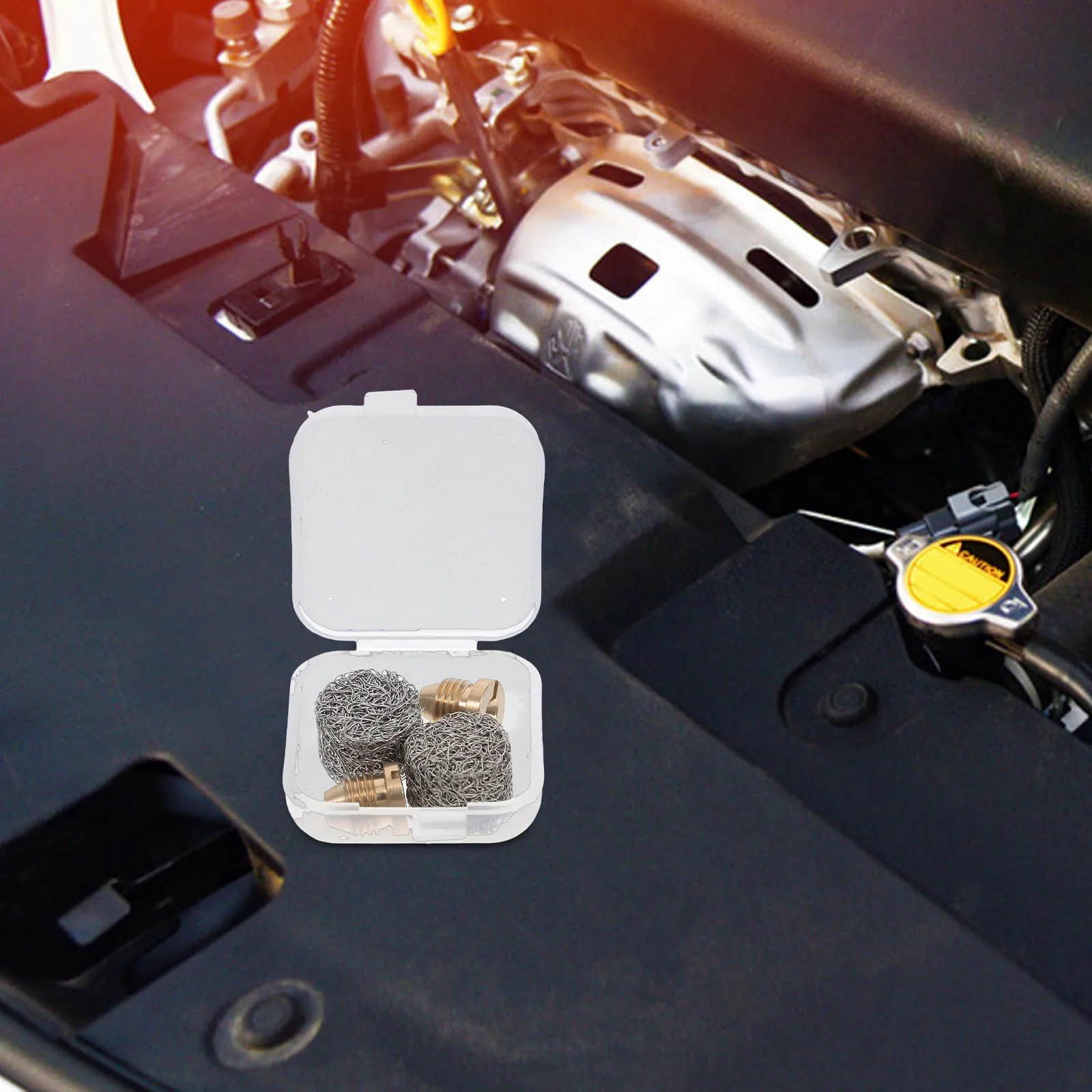 

4pcs Foam Lance Mesh Filter Set Stainless Steel Universal Nozzle Replacement For High Pressure Snow Foam Lance Car Wash Brass