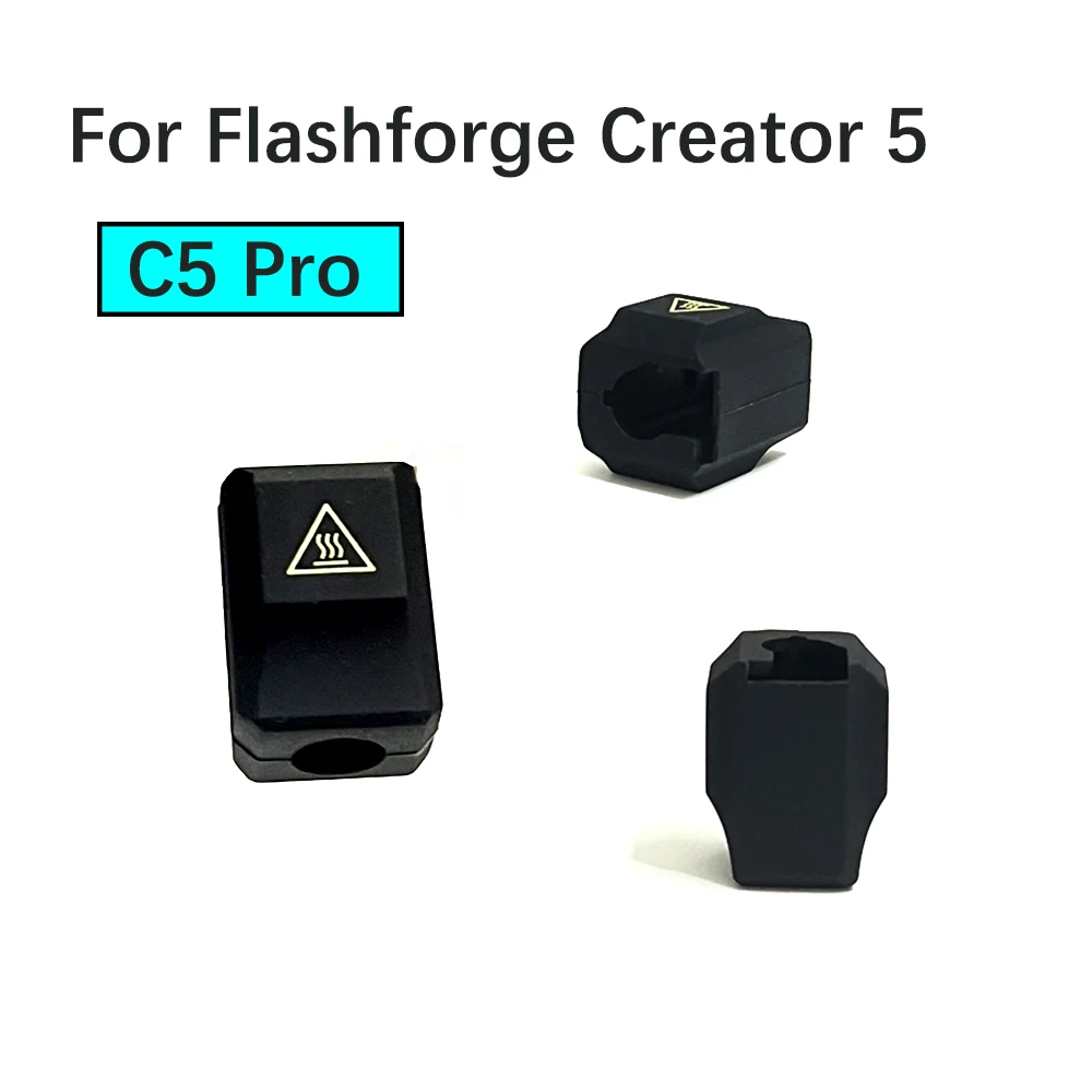 For C5, Creator 5 Pro Silicone Sleeve 3D Printer Hotend Protector Cover Case Accessories for Flashforge Creator 5 Silicone Socks