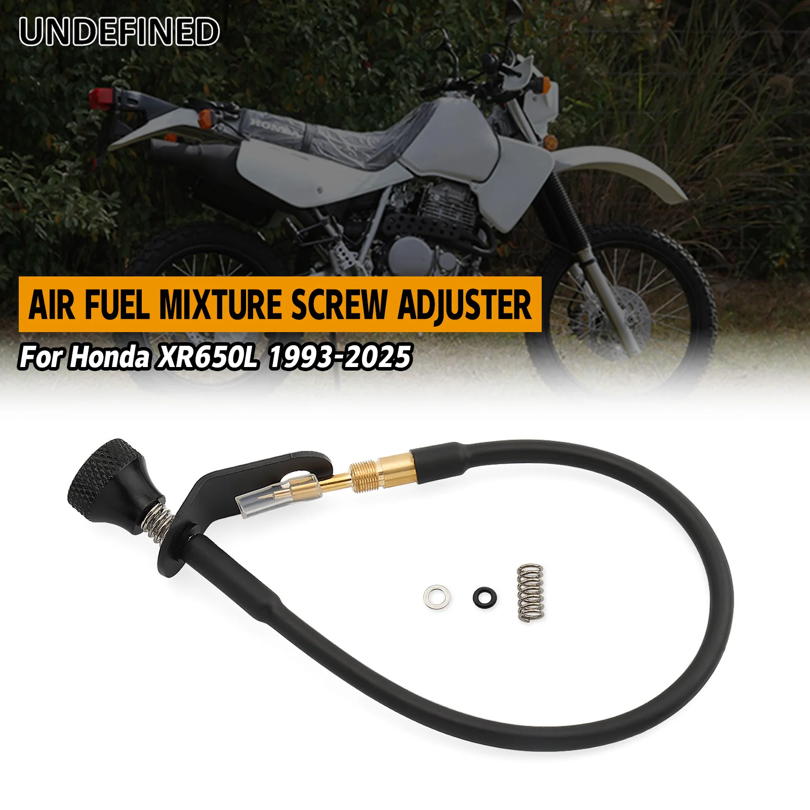 

Carburetor Idle Adjustment Screw For Honda XR650L 1993-2025 Brass Extended Length Chrome/Black 2 Colors Available