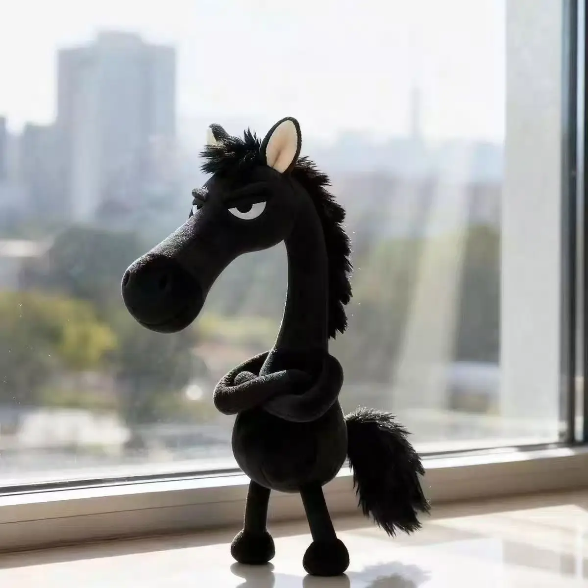 2026 Jahr des Pferdes Plüsch-Anhänger Schlüsselanhänger 14 cm Maskottchen Pony Puppe Puppe Einzigartiges Design Kindergeschenk Heimdekoration
