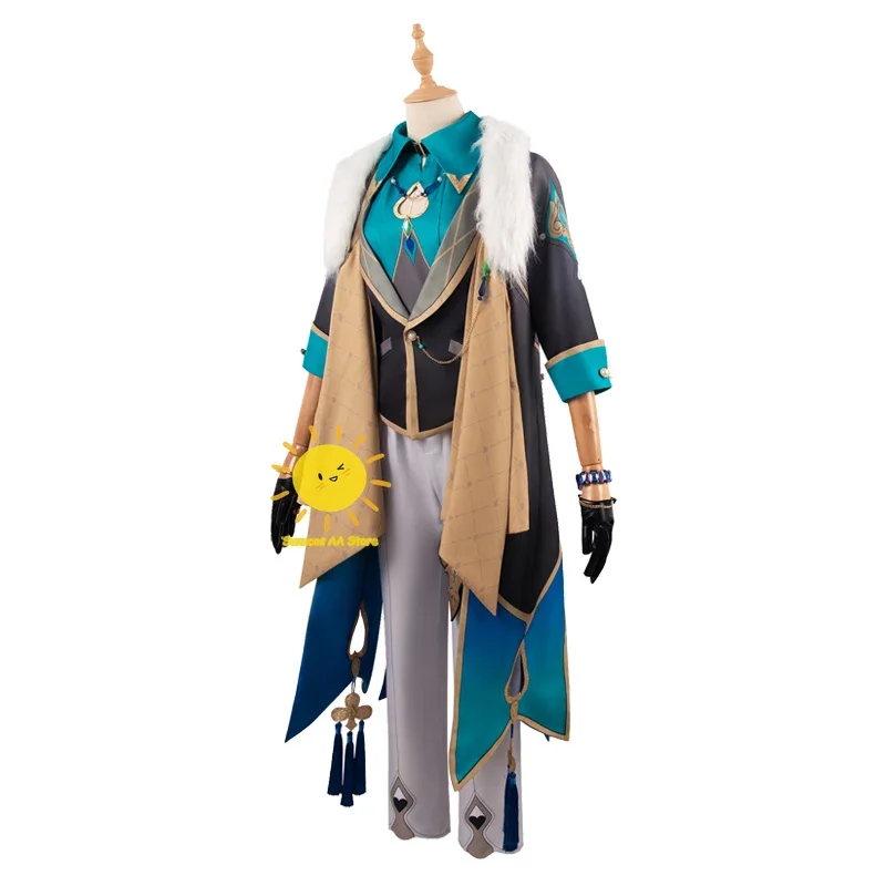 Игра Авантюрин Косплей Honkai Star Rail Косплей Костюмы Авантюрин Пальто Костюмы Униформа Блондинка Парик Хэллоуин Вечеринка Cos Взрослый @ 0Z *