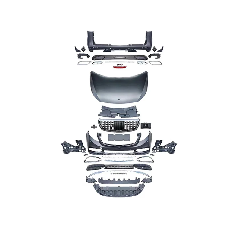 

Дамии, комплекты кузова высокого качества, передний и задний бампер, решетка капота, комплект кузова для Mercedes Benz V Class W447 Vito 2016-2025