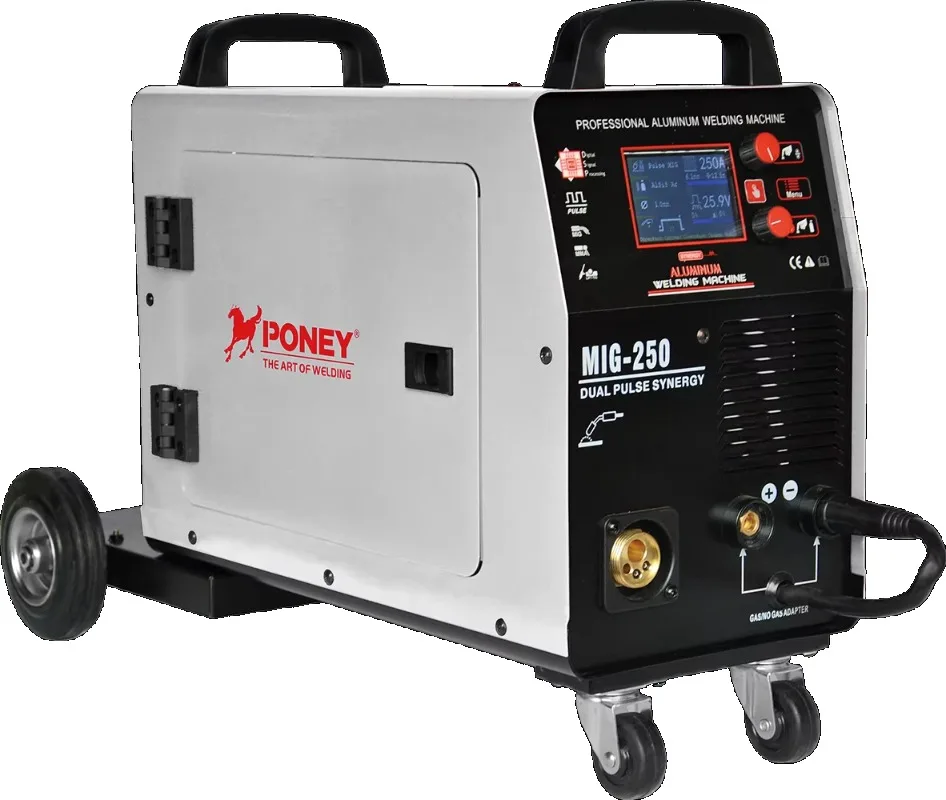 MIG 250DP 220V Single  Phase Digital Signal Control Synergic  Double Pulse Welding Mig  MIG/TIG/MMA Multifunction Welder
