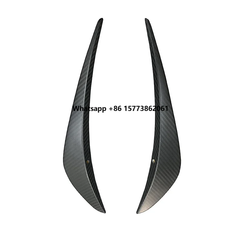 

R Style Dry Carbon Fiber Car Parts Front Bumper Canards for Mclaren 720S 2015-2018 Carbon Kit Canards