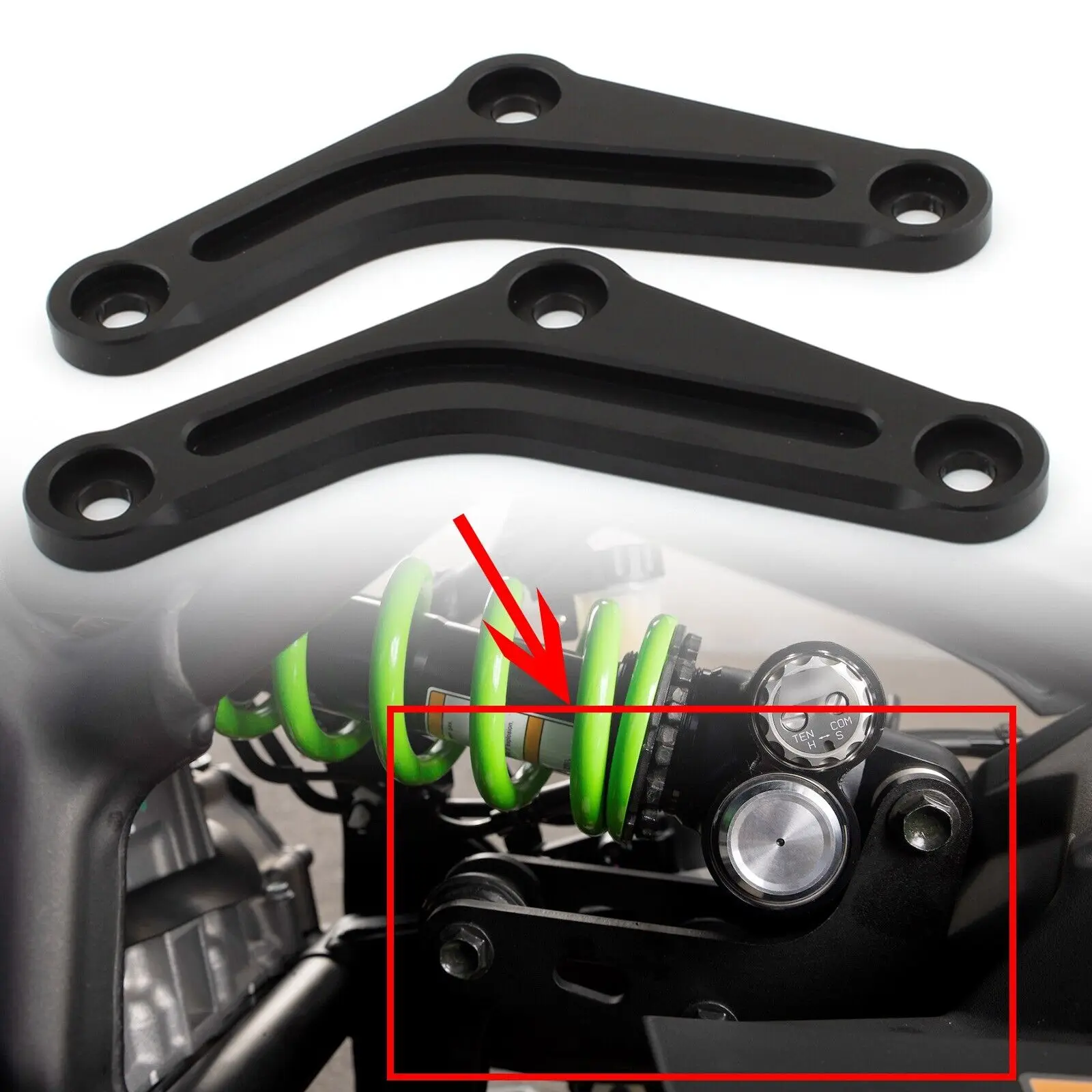 Motorcycle Black Body Lowering Suspension Lowering Link Kit Suitable For Kawasaki Ninja ZX4RR ZX4R 2023-