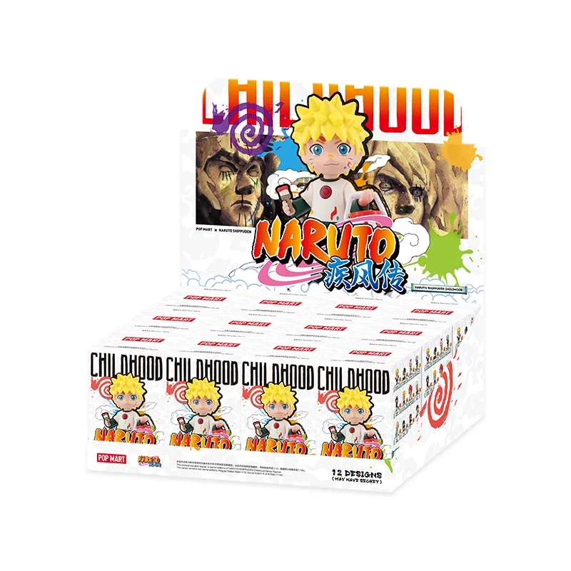 

POP MART Naruto Shippuden Childhood Series Mystery Box - Anime Figure Desktop Ornament Surprise Collectible Toy Gift