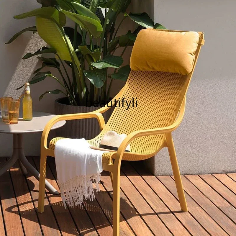 Outdoor Courtyard Recliner Leisure Beach Chair Garden Balcony Outdoor Swing Armchair