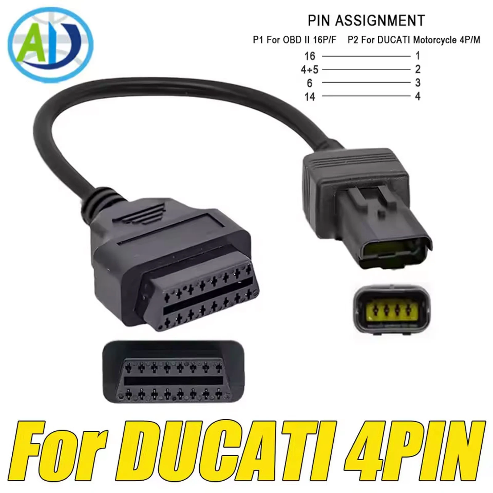 OBD2 мотоциклетный кабель для KTM/YAMAHA/HONDA OBDII адаптерный кабель для SUZUKI/Ducati/Kawasaki/Harley OBD2 адаптер соединительный кабель