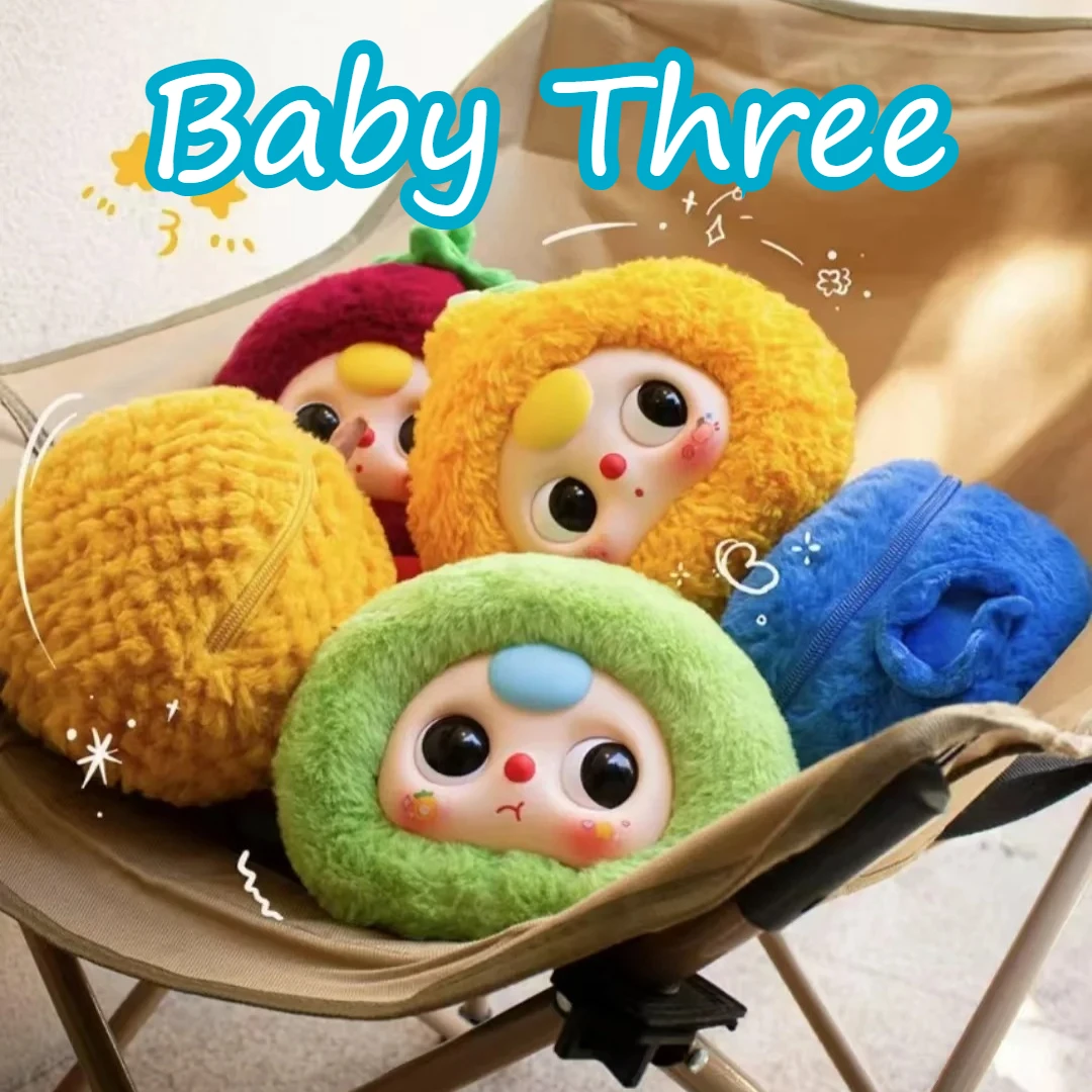 

In Stock Baby Three Orchard Zipper Bag Fruit Series Blind Box Mystery Box Pendant Fashion Toys Cute Doll Ornaments Gift Toys
