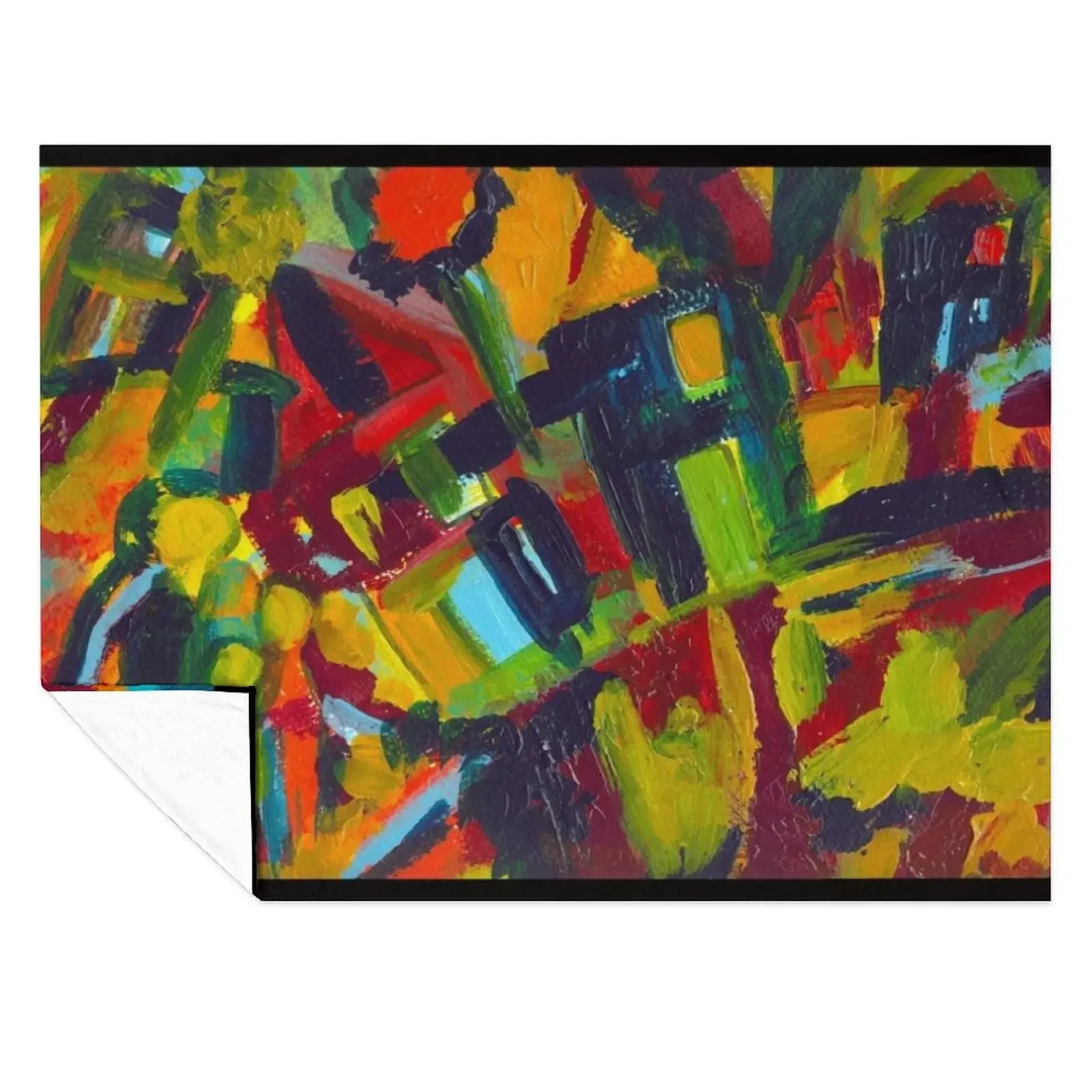 Kandinsky - 304, colorful abstract painting Throw Blanket Sofas Flannel Moving Bed Fashionable Blankets