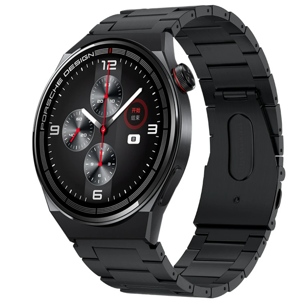 22mm PureTitanium metalowy pasek do zegarka Huawei GT3 Pro/3/GT SmartWatch opaska ze stali nierdzewnej do zegarka Samsung 3/Amazfit GTR