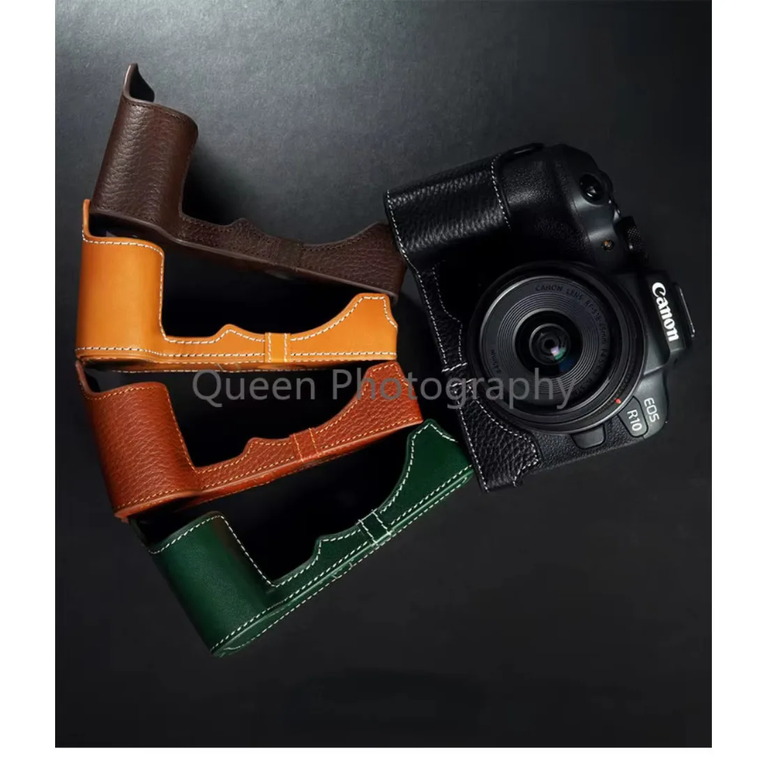 

Защитный чехол для камеры Canon EOS R10 EOSR10, чехол для фотокамеры ручной работы, сумка из натуральной кожи из воловьей кожи, корпус