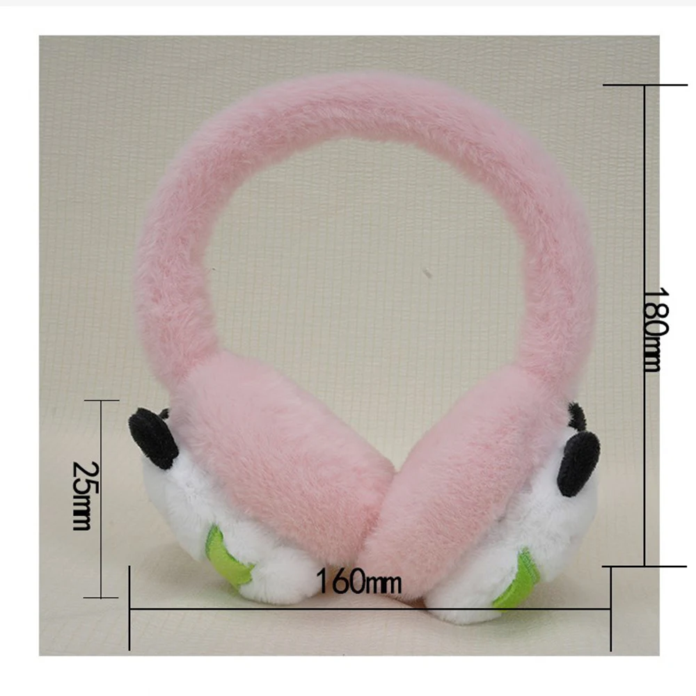 Soft Plush Warmer Earmuff para mulheres, Cute Cartoon Animal Ear Cover, Proteção de ouvido espessado, prova de frio, ao ar livre, inverno