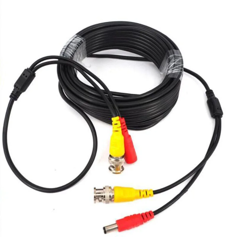 Cable de alimentación de vídeo BNC, salida de 5M/10M/20M/30M, Cable de enchufe de CC para cámara de vigilancia CCTV, accesorios de sistema DVR L1