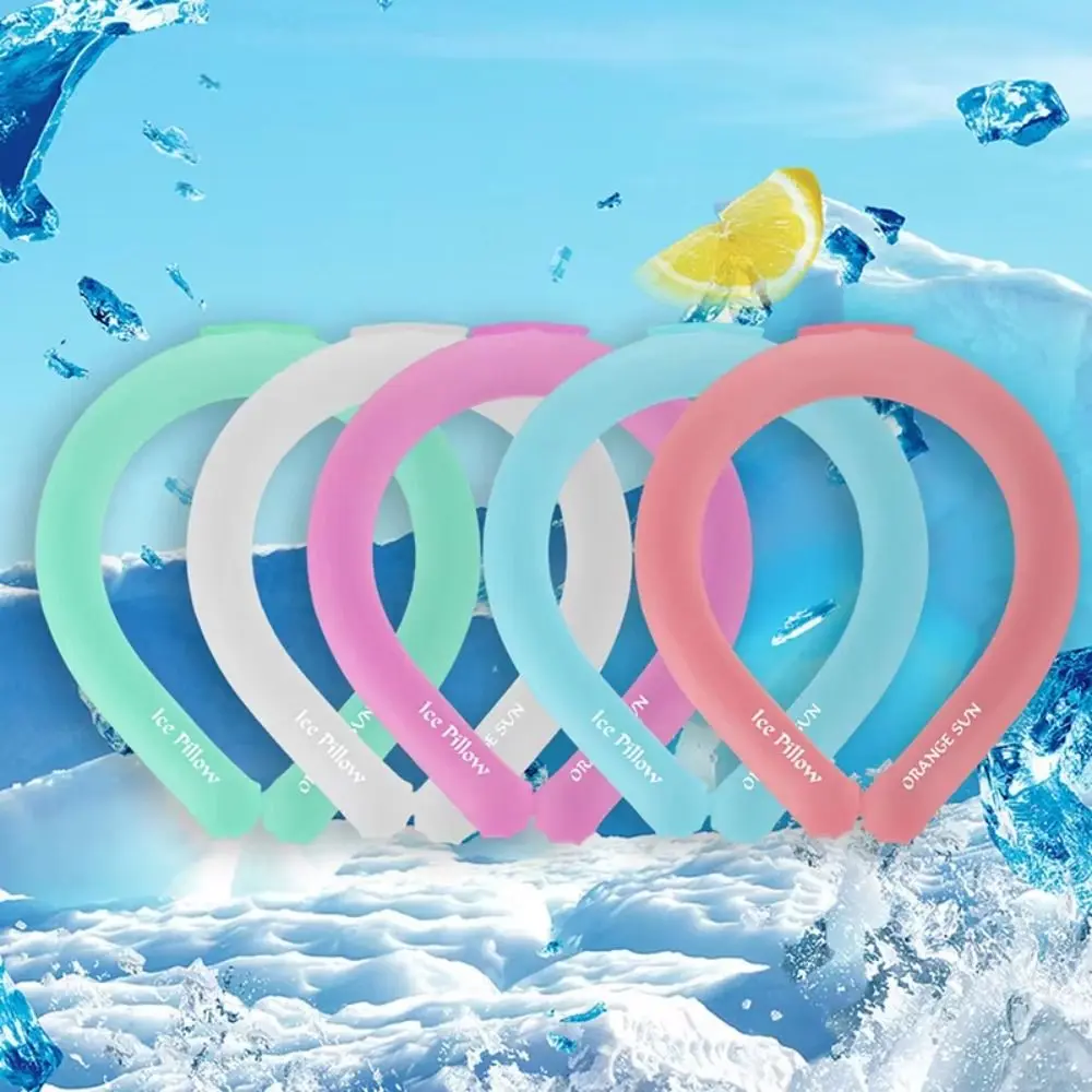 

Reusable Neck Cooling Tube Wearable Body Cooling Neck Cooler 18 Degrees Natural Freezing Preventing Heatstroke Ice Pillow