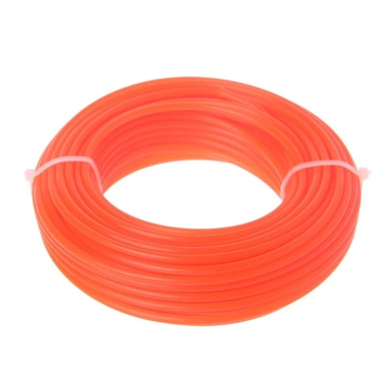 e06b 2/2.4/3mm x 15m 나일론 트리머 라인 브러시 스트림 밧줄 잔디 깎는 기계 와이어