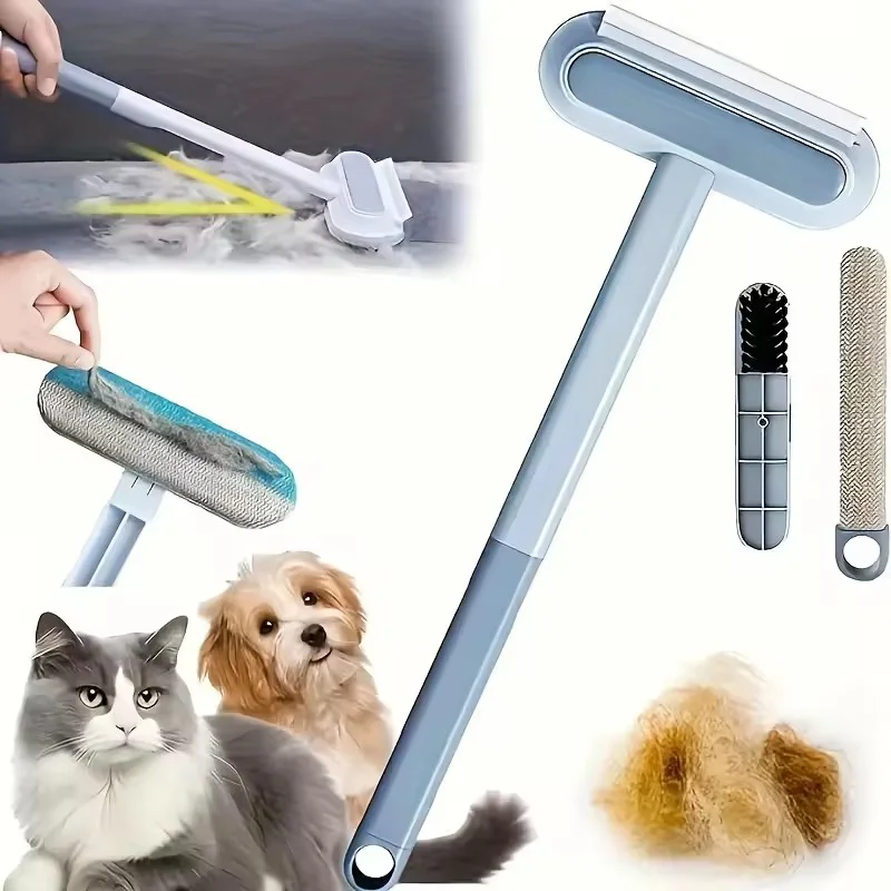 4 In 1 Pet Hair Removal Tool Multifunctional Fur Remover Efficient Cleaning Tool For Car Couch Carpet Bedding Clothes Dog Cat