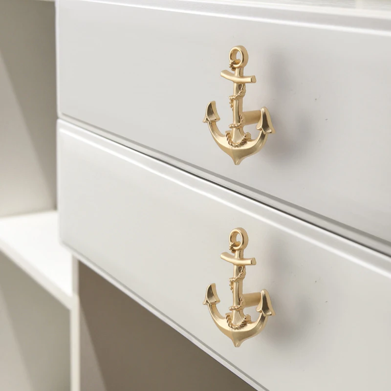 Modern Zinc Alloy Cabinet Handle Gold Kitchen Handle Silver Wardrobe Door Handle Rudder Steering Wheel Furniture Handle Hardware