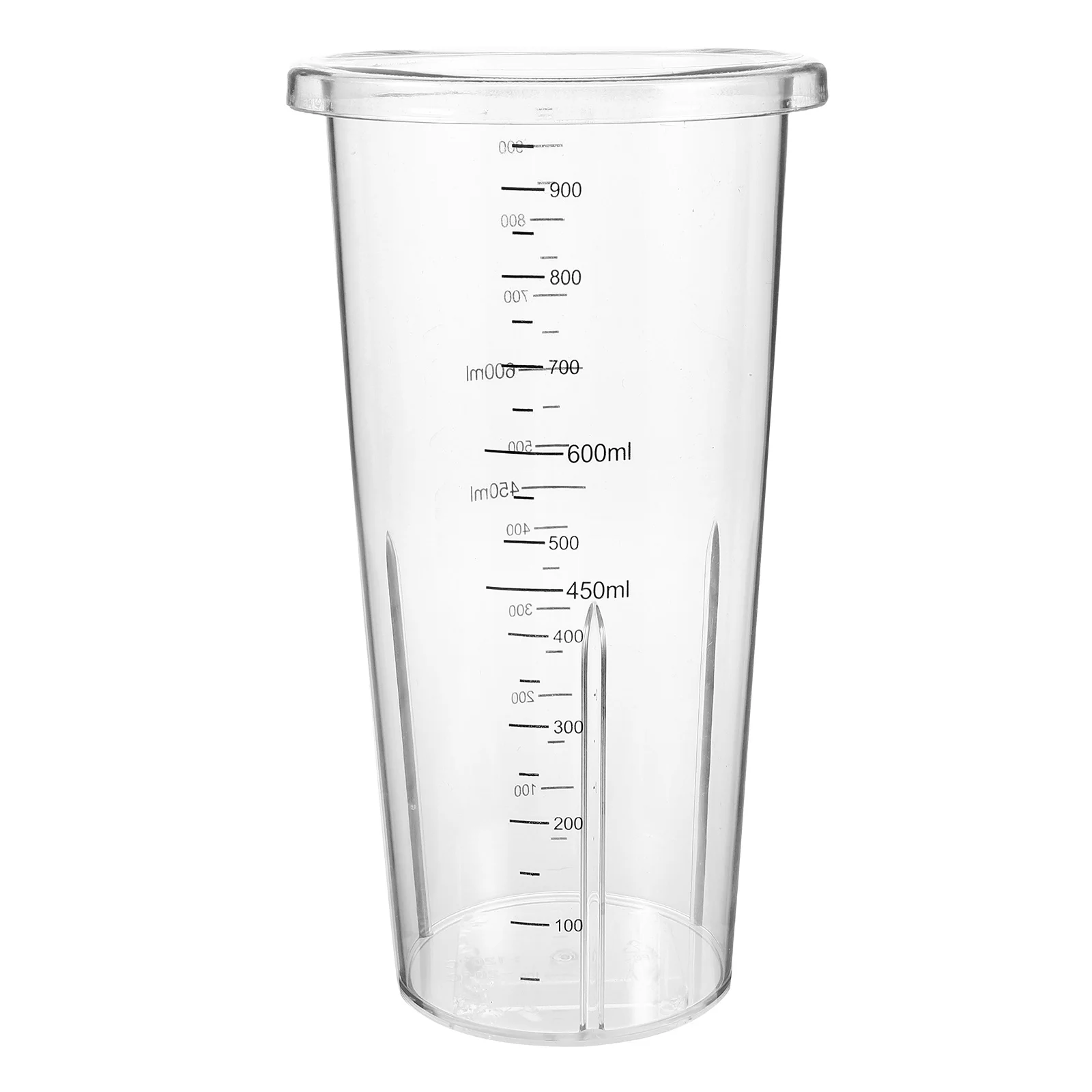 

1000Ml Plastic Blender Cup Replacement Clear Graduated Scale for Precise Mixing Smoothies and Juices Heat Resistant