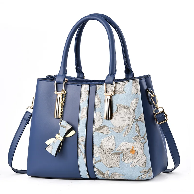 Personalized Printed Mom Tote Bag Large Capacity Women's Handbag 2024 New Fashion Shoulder Bag Leather Ladies Crossbody Bags