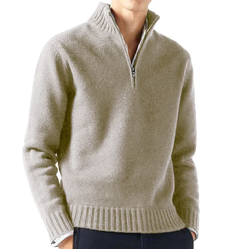 

Autum Men Turtlenecks Sweaters Knitwear Pullovers Solid Color Long Sleeved Sweater Male Casual Daily Warm Coats