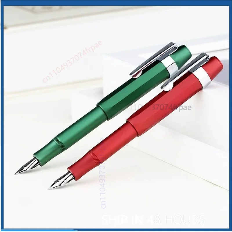 For Alpha Anodized Aluminum Light Fountain Pen Extra Fine Mini Art Nib Adult Student Calligraphy Practice Pen